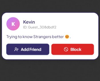 StrangerLine friend request - Add Friend or Block