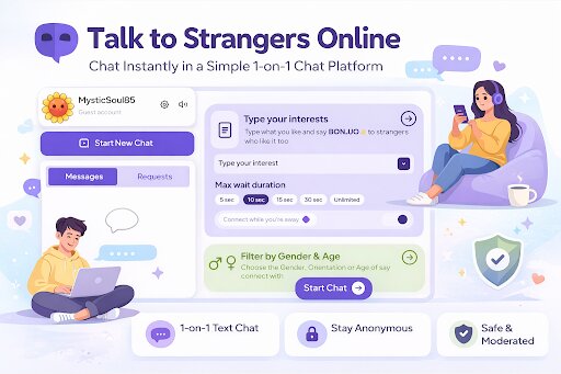 StrangerLine - talk to strangers online with text, voice and video chat